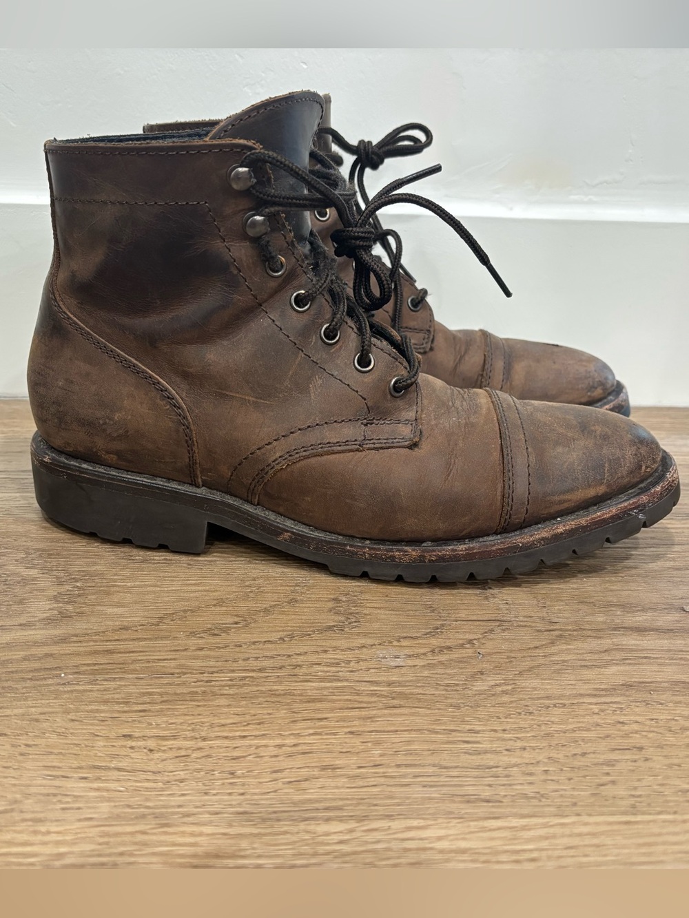 Men's Thursday Boots Captain Storm king in tobacco color